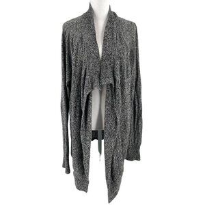 Lou & Grey Merino Wool Blend Open Front Knit Cardigan Sweater size XL